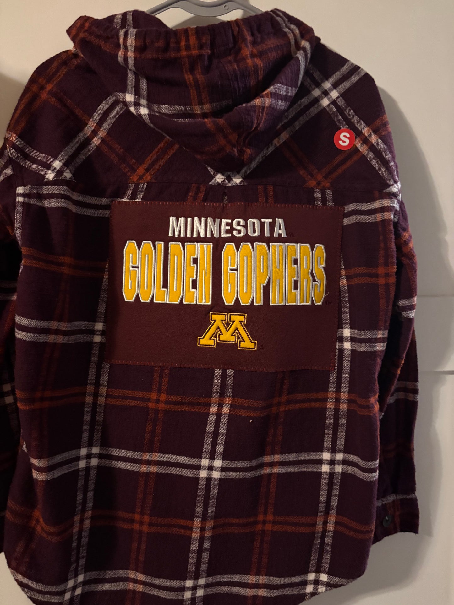 University of Minnesota Gophers flannel Hoodie Small