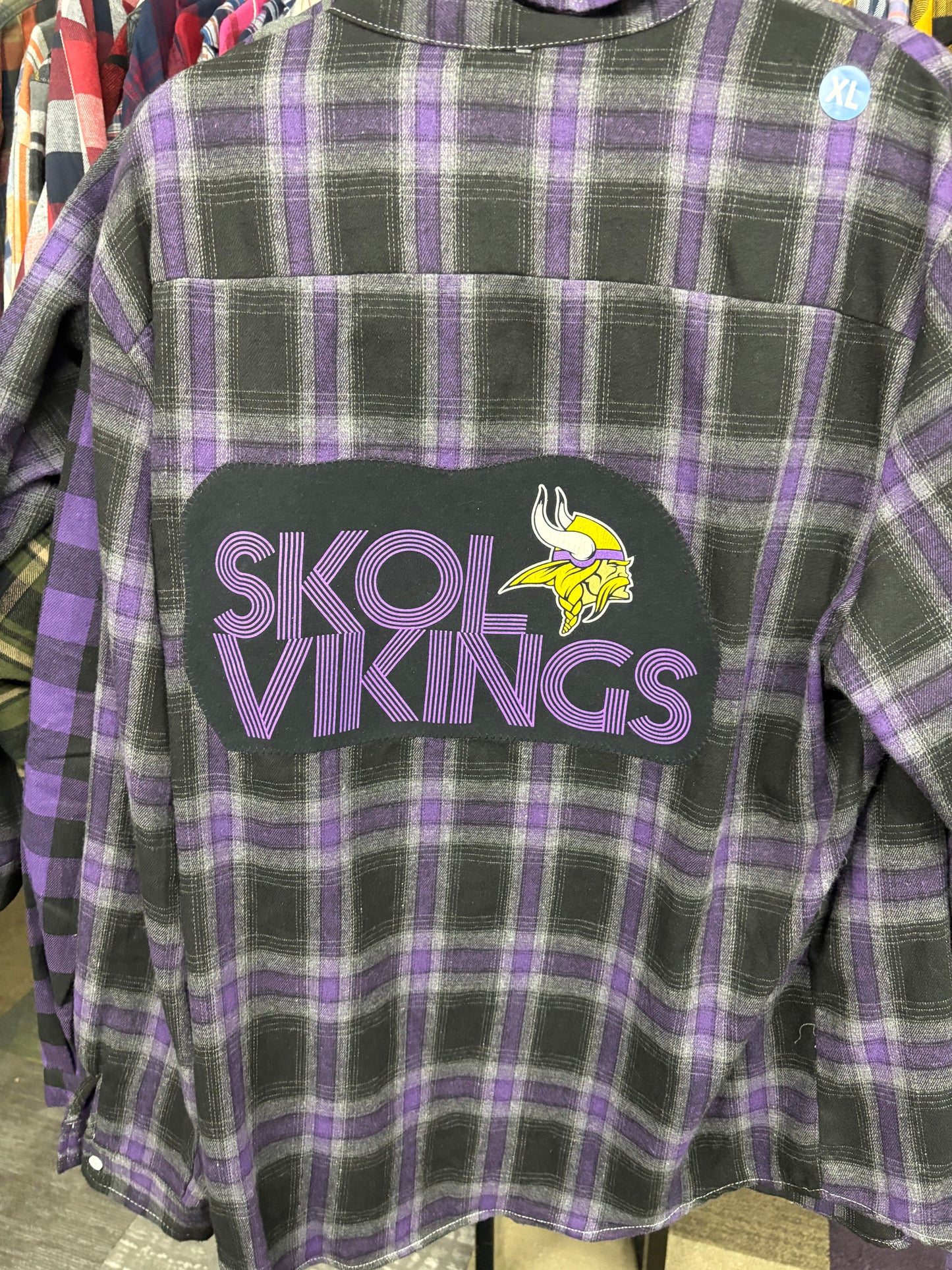 Minnesota Vikings Flannel XL Retro