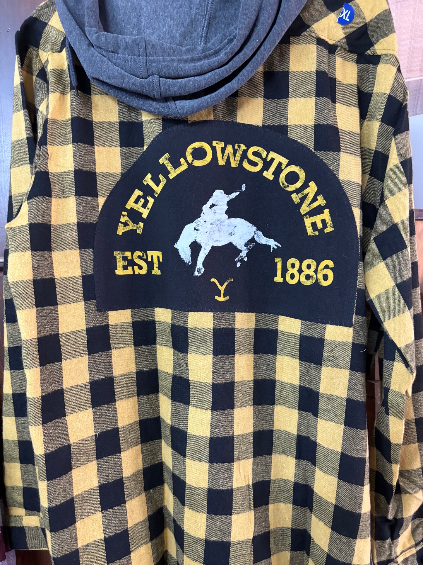 Yellowstone Flannel Hoodie