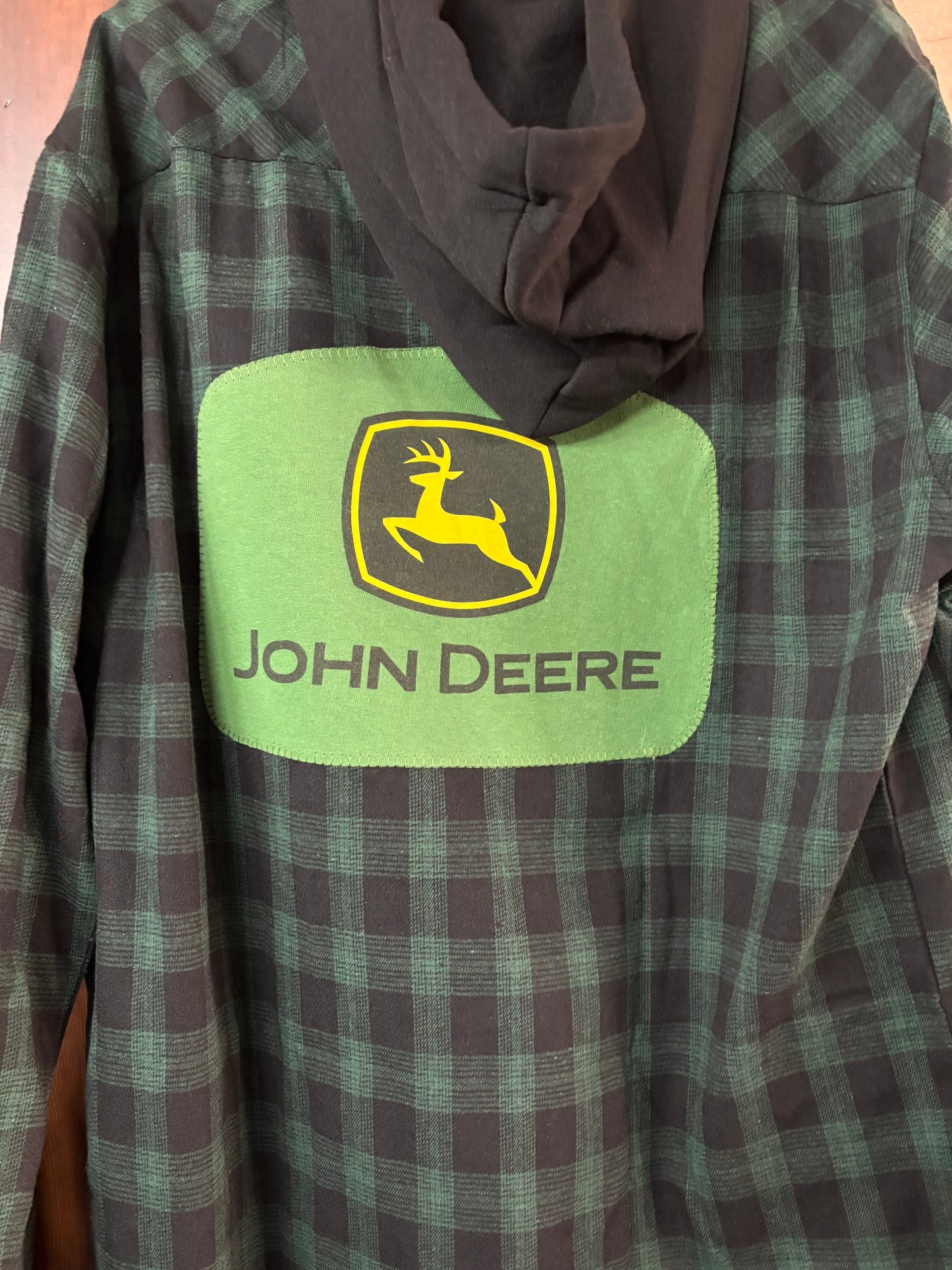 John Deere Hooded Flannel