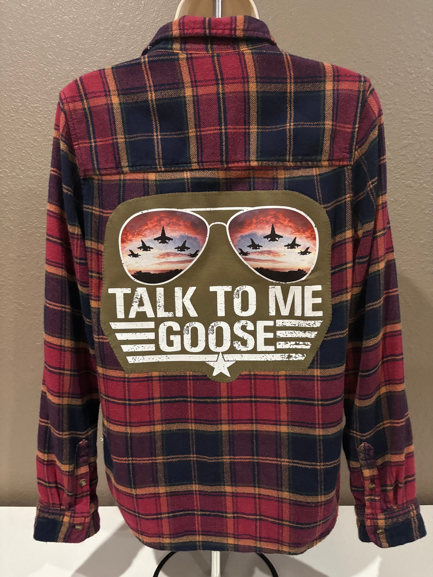 Top Gun Flannel Pink small