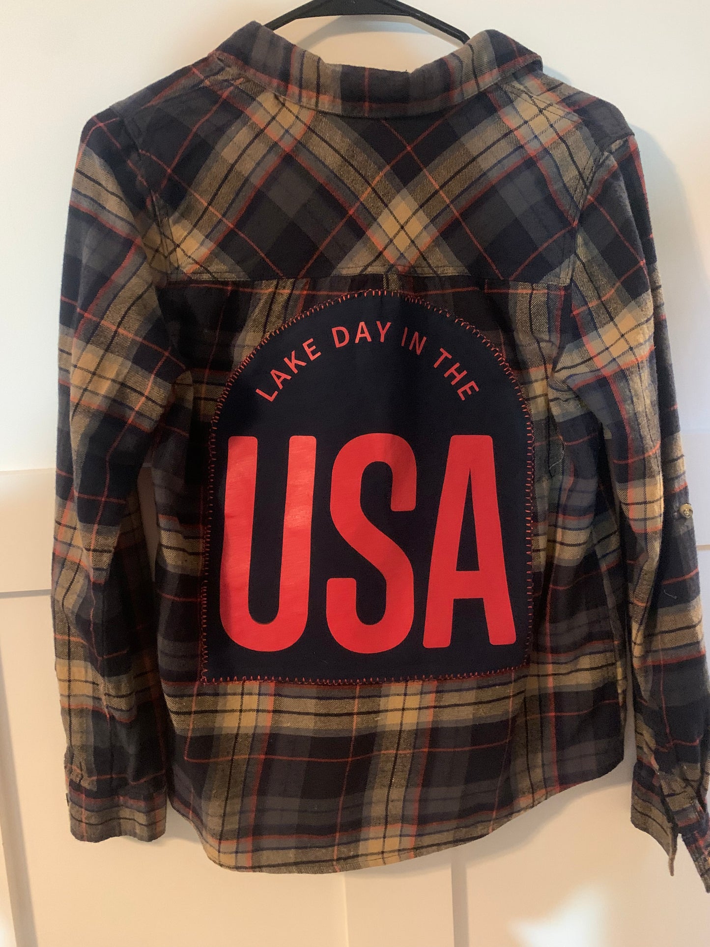 Women's vintage Flannel - Lake Day Blue
