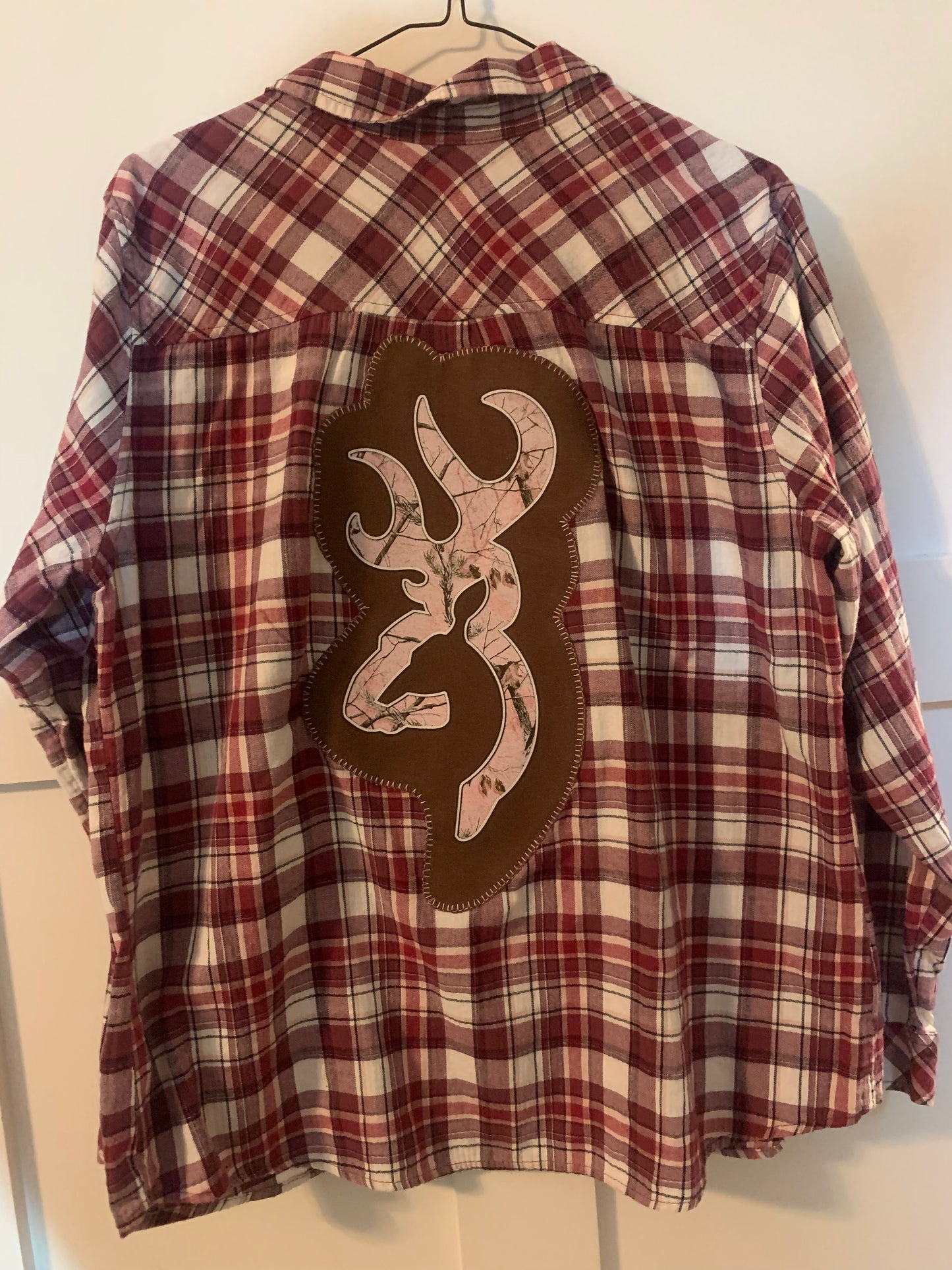 Women's Vintage Flannel - Pink Browning