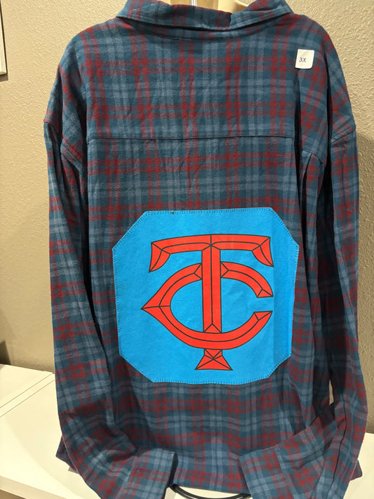 Minnesota Twins Flannel 3X long