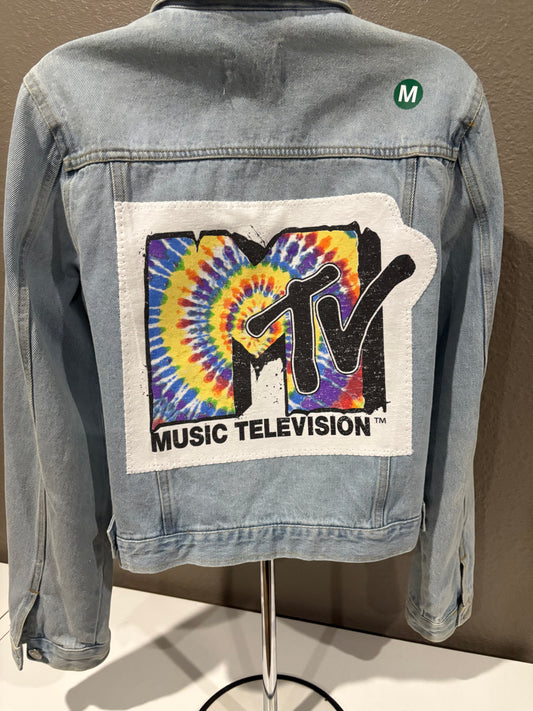 MTV distressed Jean Jacket Medium