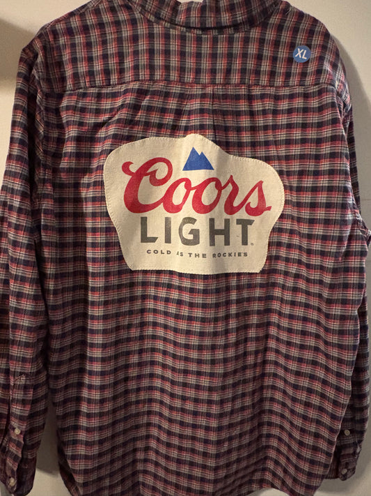 Coors Light Flannel Red XL