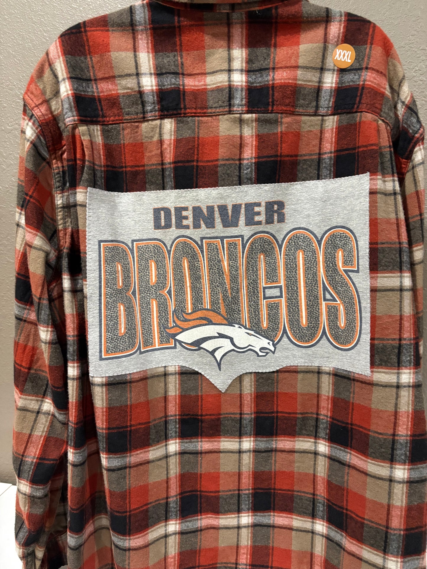 Denver Broncos Orange Flannel 3X