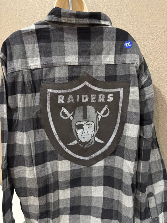 Las Vegas Raiders Flannel 2X