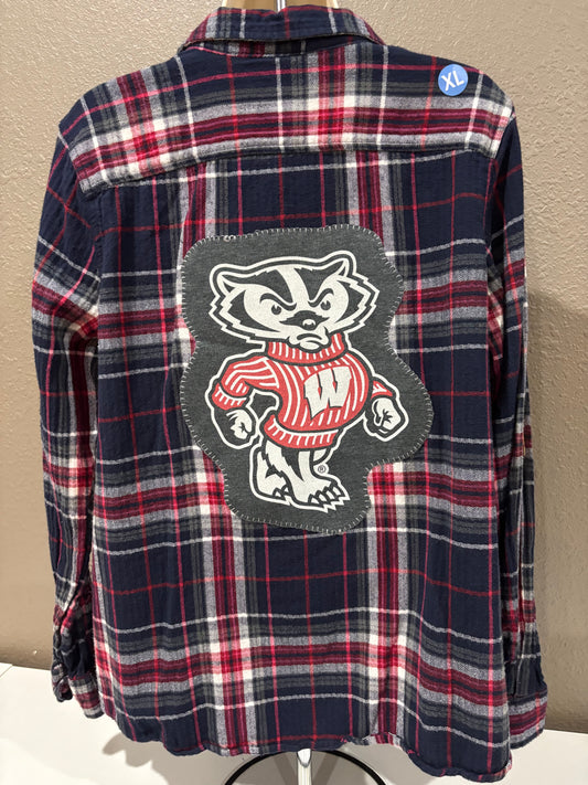 UW Badgers Flannel XL