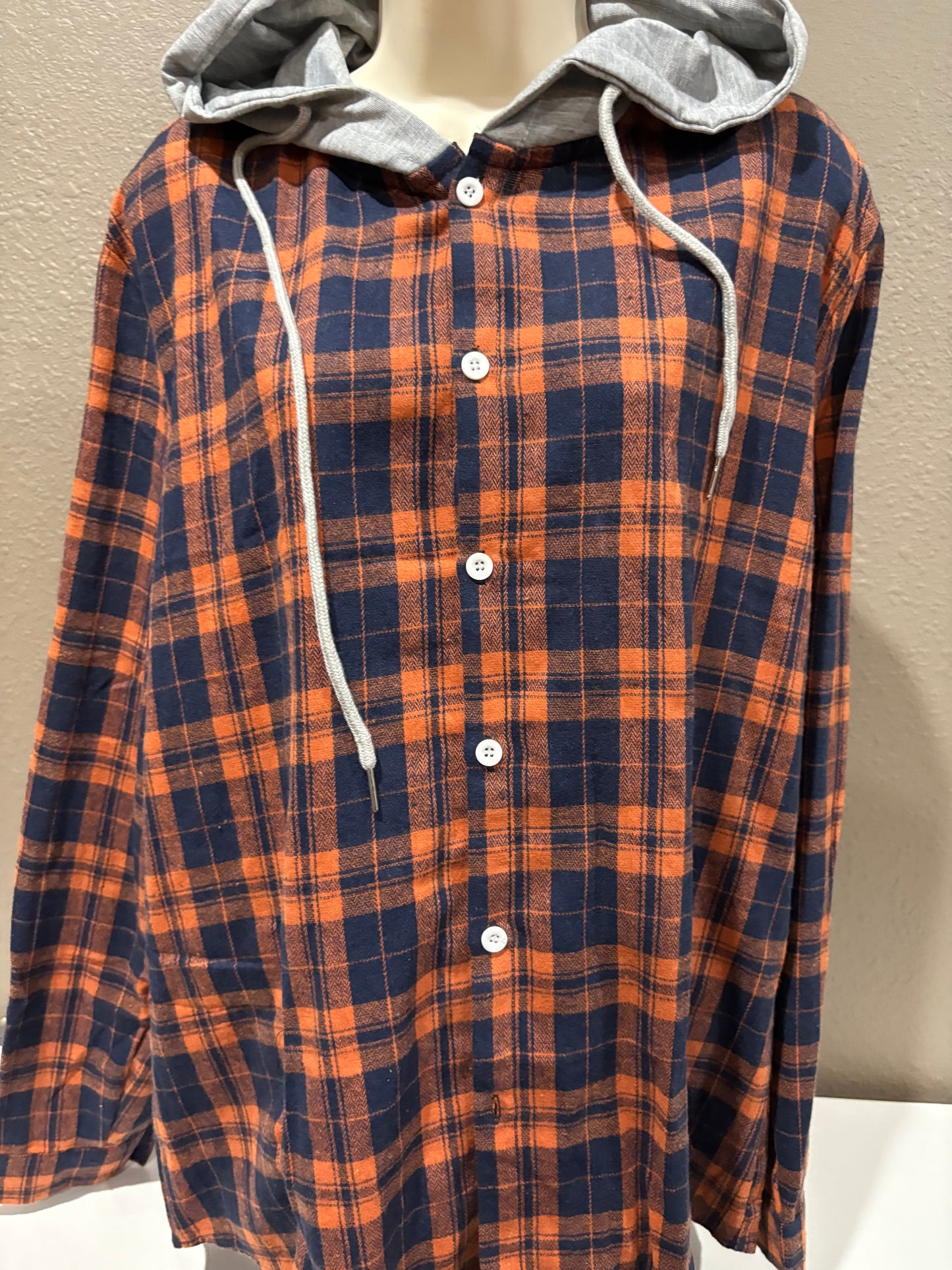 Mankato Moondogs baseball Flannel hoodie large