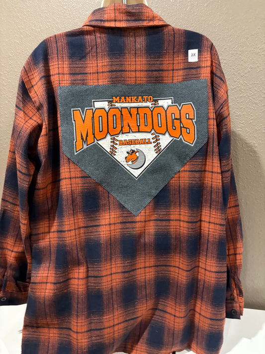Mankato Moondogs Bases Flannel 2X