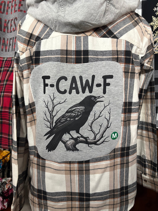 F-Caw-F Flannel Hoodie