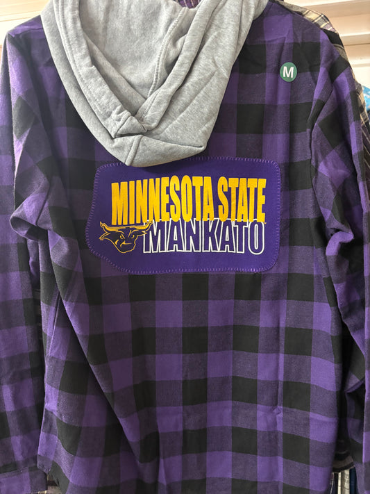 Minnesota State Mavericks Flannel Hoodie M