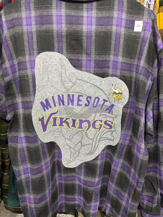 Minnesota Vikings Flannel 2X