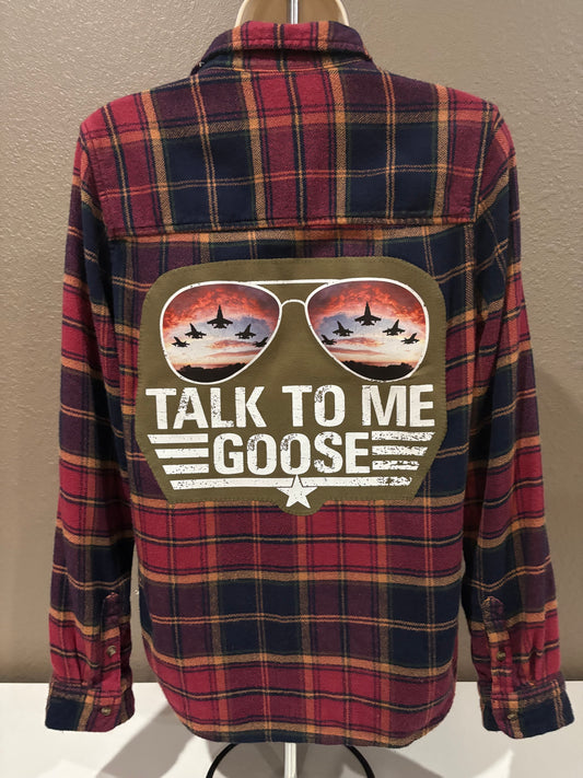 Top Gun Flannel Pink small