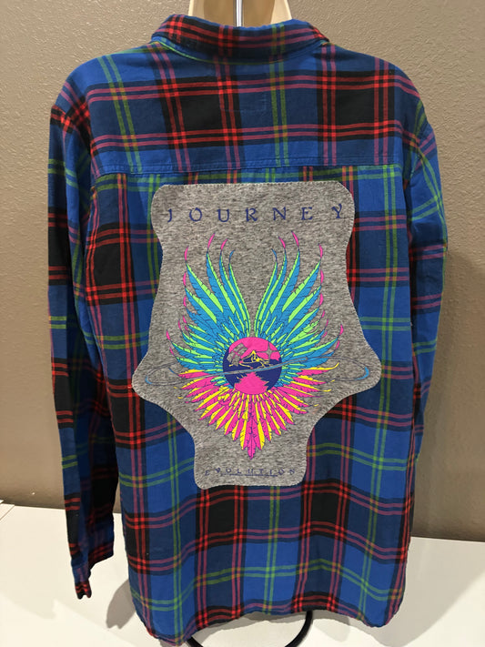 Journey Blue Flannel XL
