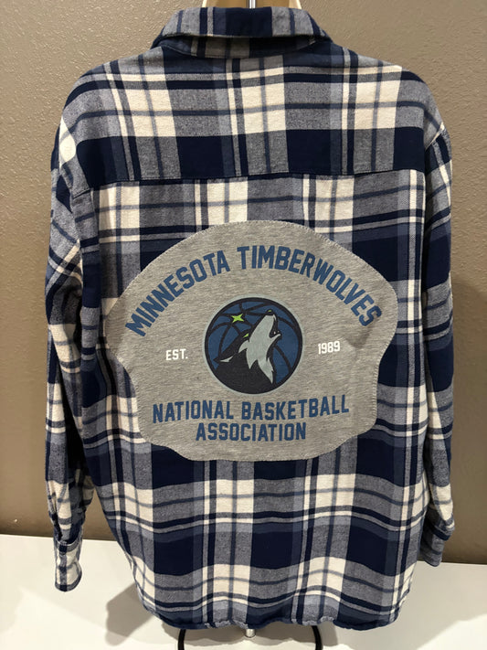 MN Timberwolves Flannel Medium