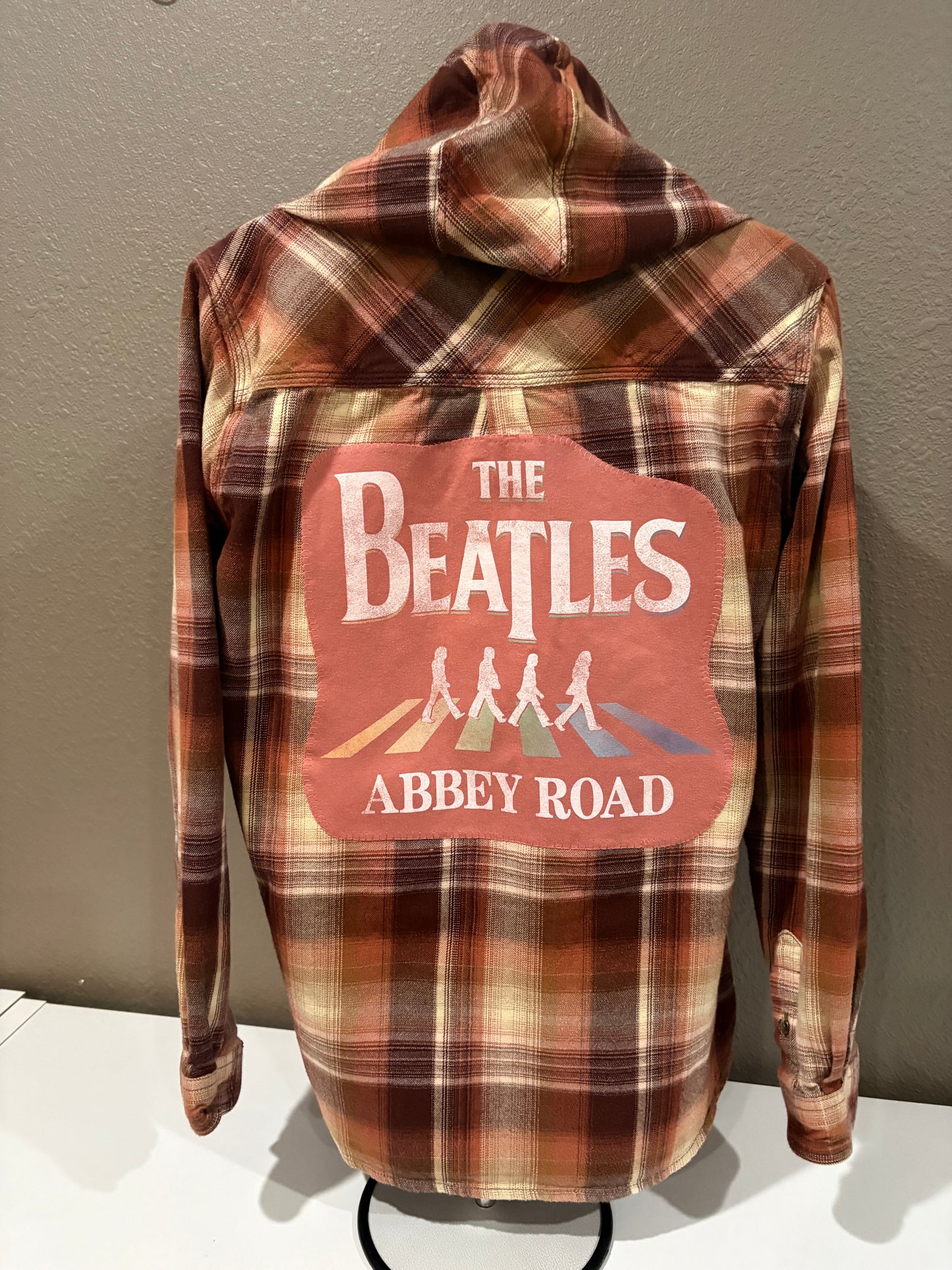 Beatles Orange flannel hoodie Small
