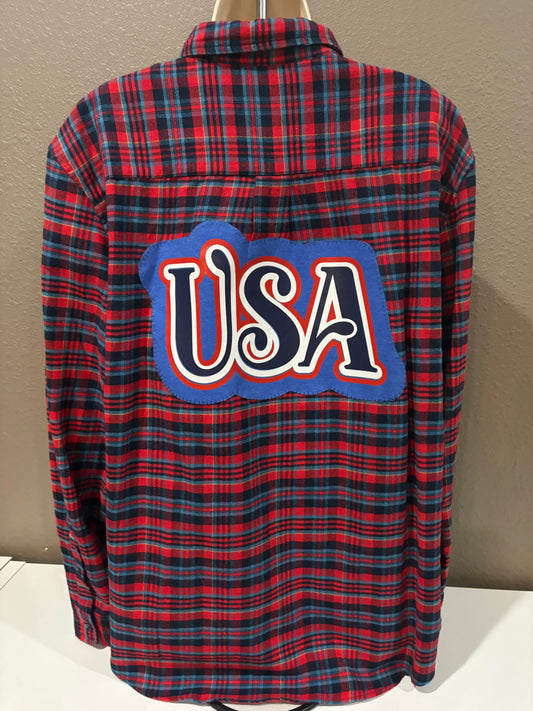 USA Blue Flannel