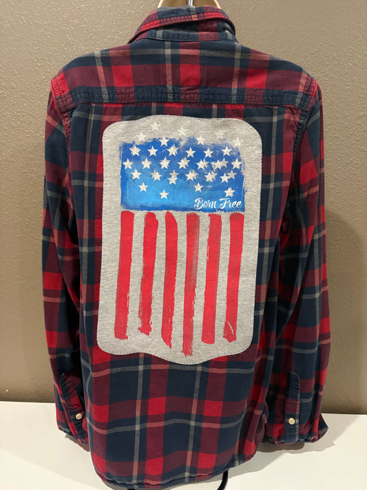 Land of the Free Flannel medium