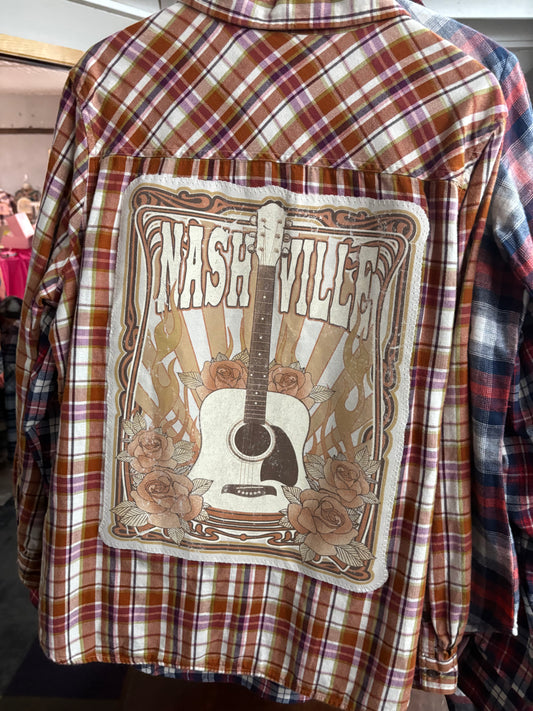Nashville Flannel Orange 2x