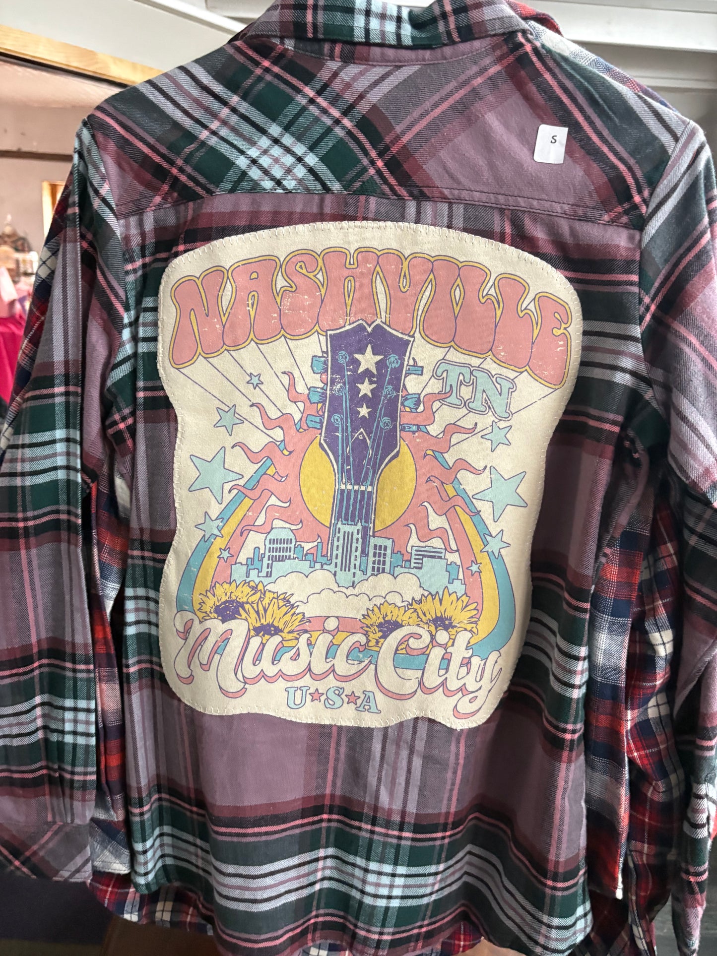 Nashville Flannel purple Small