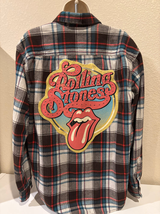 Rolling Stones Yellow Flannel Large