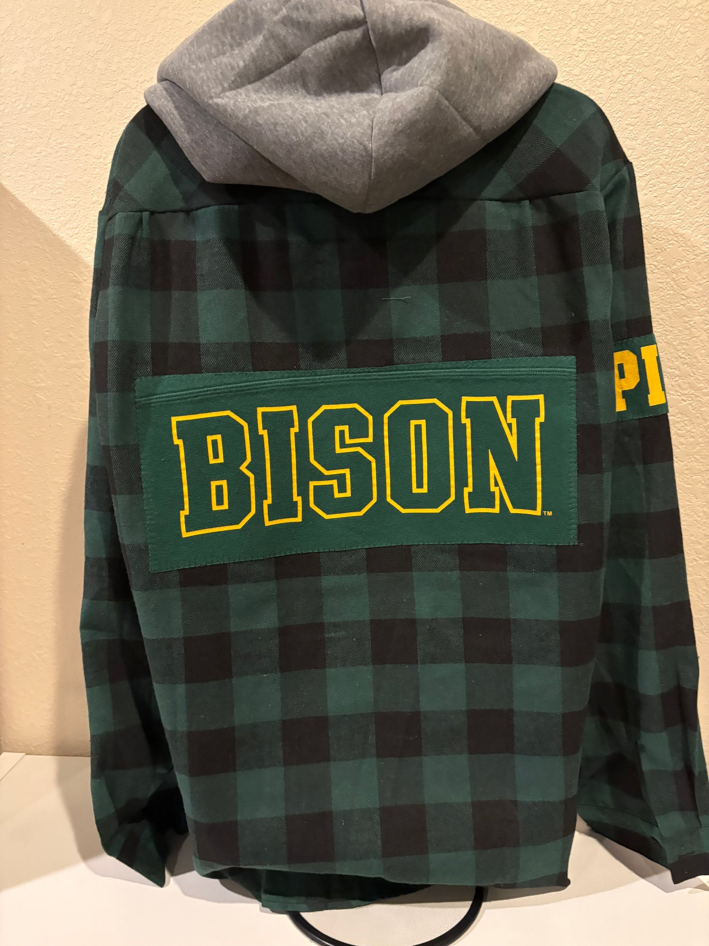 Bison Flannel Hoodie Large