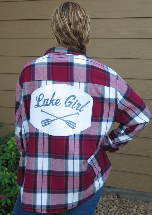 Women's Vintage Flannel - Lake Girl