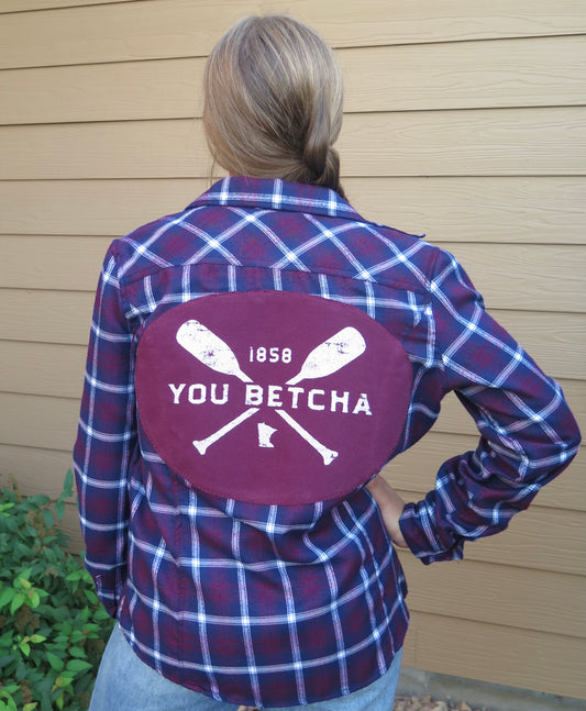 Vintage Flannel - You Betcha Maroon